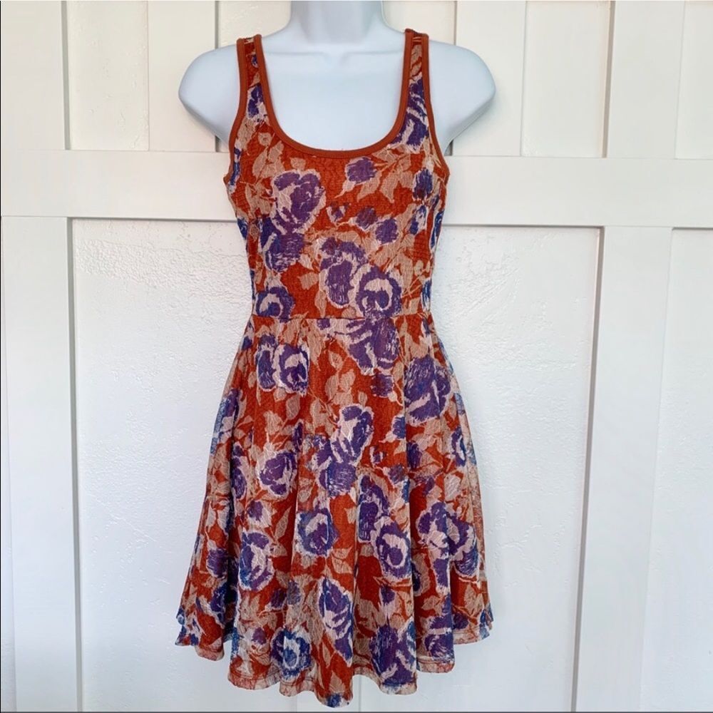 American Rag Berkeley Indigo Combo Floral Dress